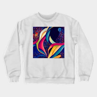 Multidimensional Swirls, Eighteen Crewneck Sweatshirt